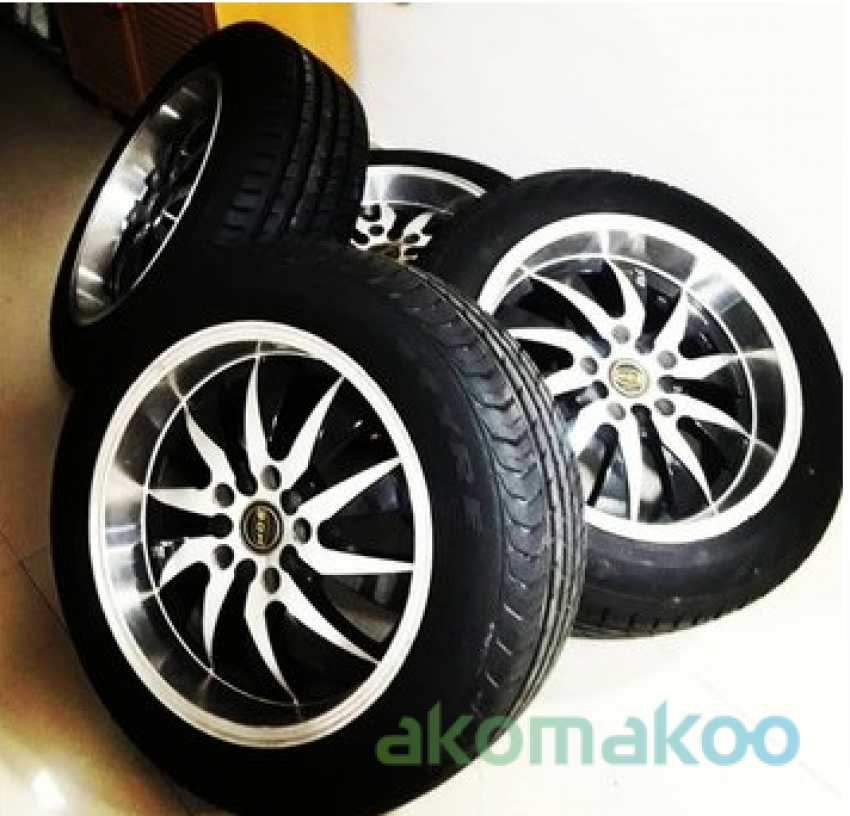 Rims With New Tires Size 5 55 R16 Price 80 Bhd